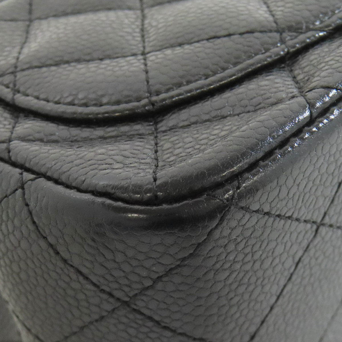 CHANEL ChainShoulder Matelasse SilverHardware Shoulder Bag Grained Calfskin Skin Ladies [Used]