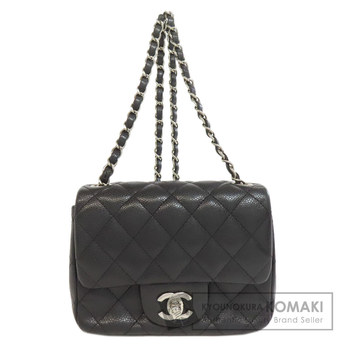 CHANEL ChainShoulder Matelasse SilverHardware Shoulder Bag Grained Calfskin Skin Ladies [Used]
