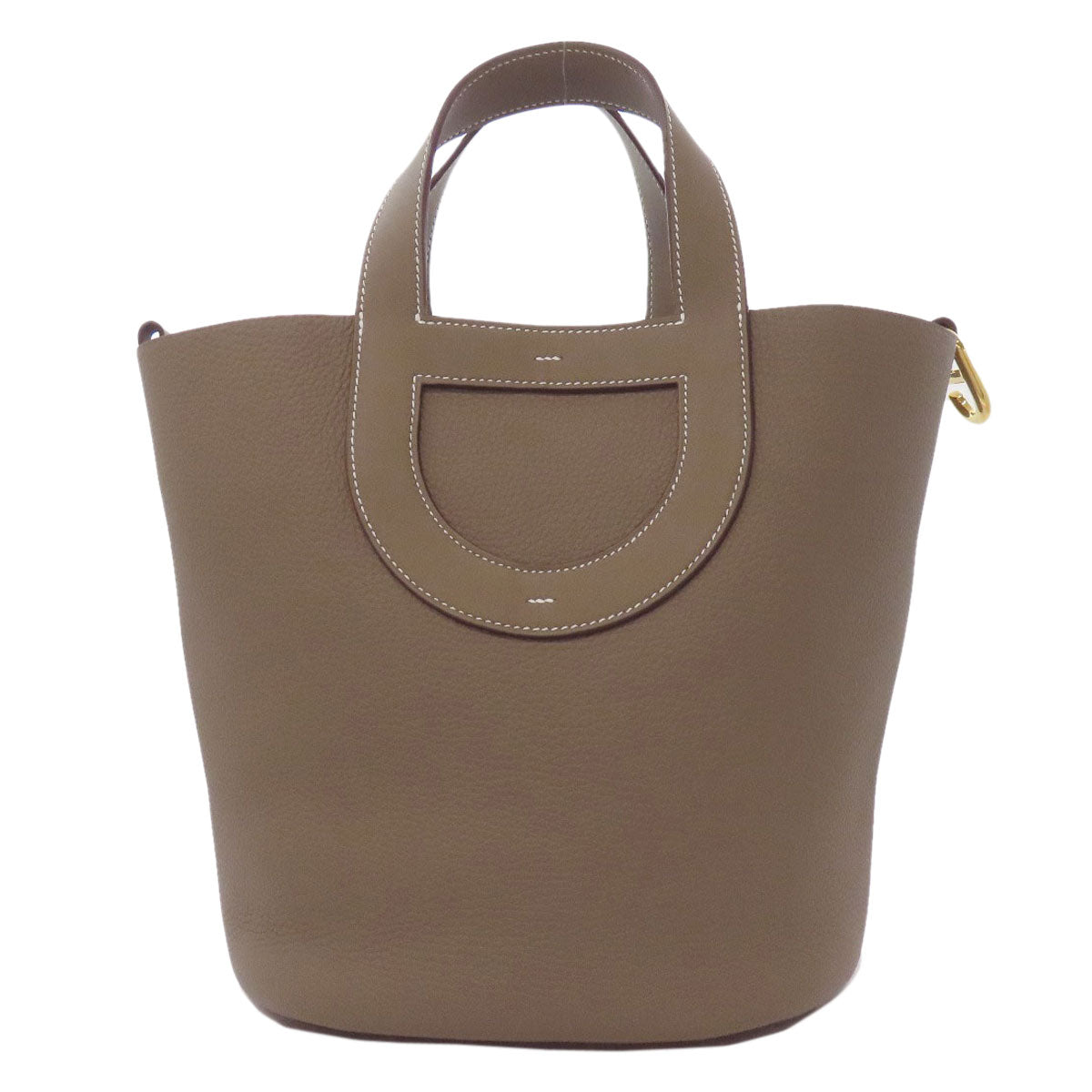 HERMES In the Loop 23 Gold Hardware Handbag Taurillon Clemence Ladies [Used]