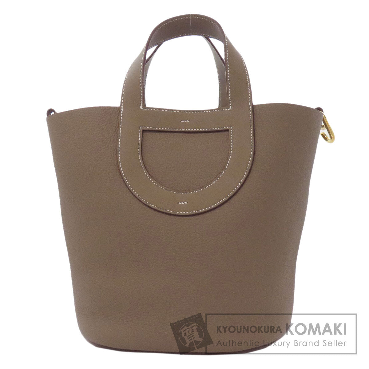 HERMES In the Loop 23 Gold Hardware Handbag Taurillon Clemence Ladies [Used]