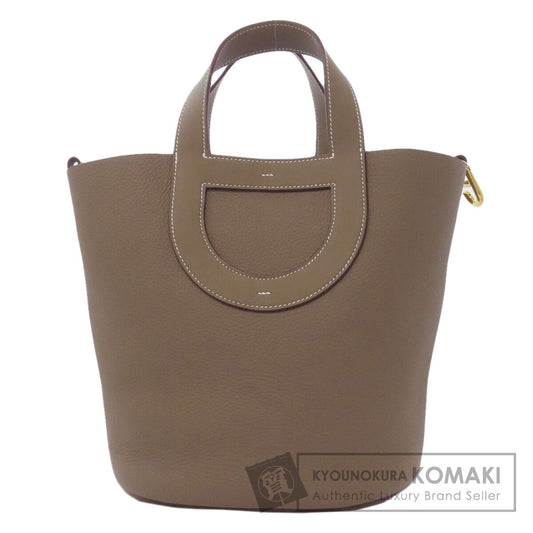 HERMES In the Loop 23 Gold Hardware Handbag Taurillon Clemence Ladies [Used]