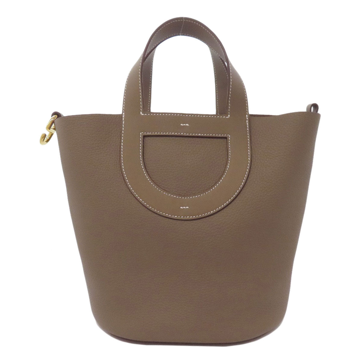 HERMES In the Loop 23 Gold Hardware Handbag Taurillon Clemence Ladies [Used]