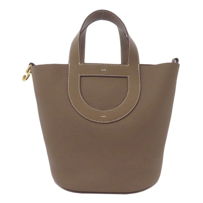 HERMES In the Loop 23 Gold Hardware Handbag Taurillon Clemence Ladies [Used]