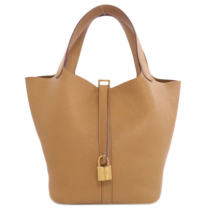 HERMES Picotin Lock MM GoldHardware Handbag Taurillon Clemence Ladies [Used]