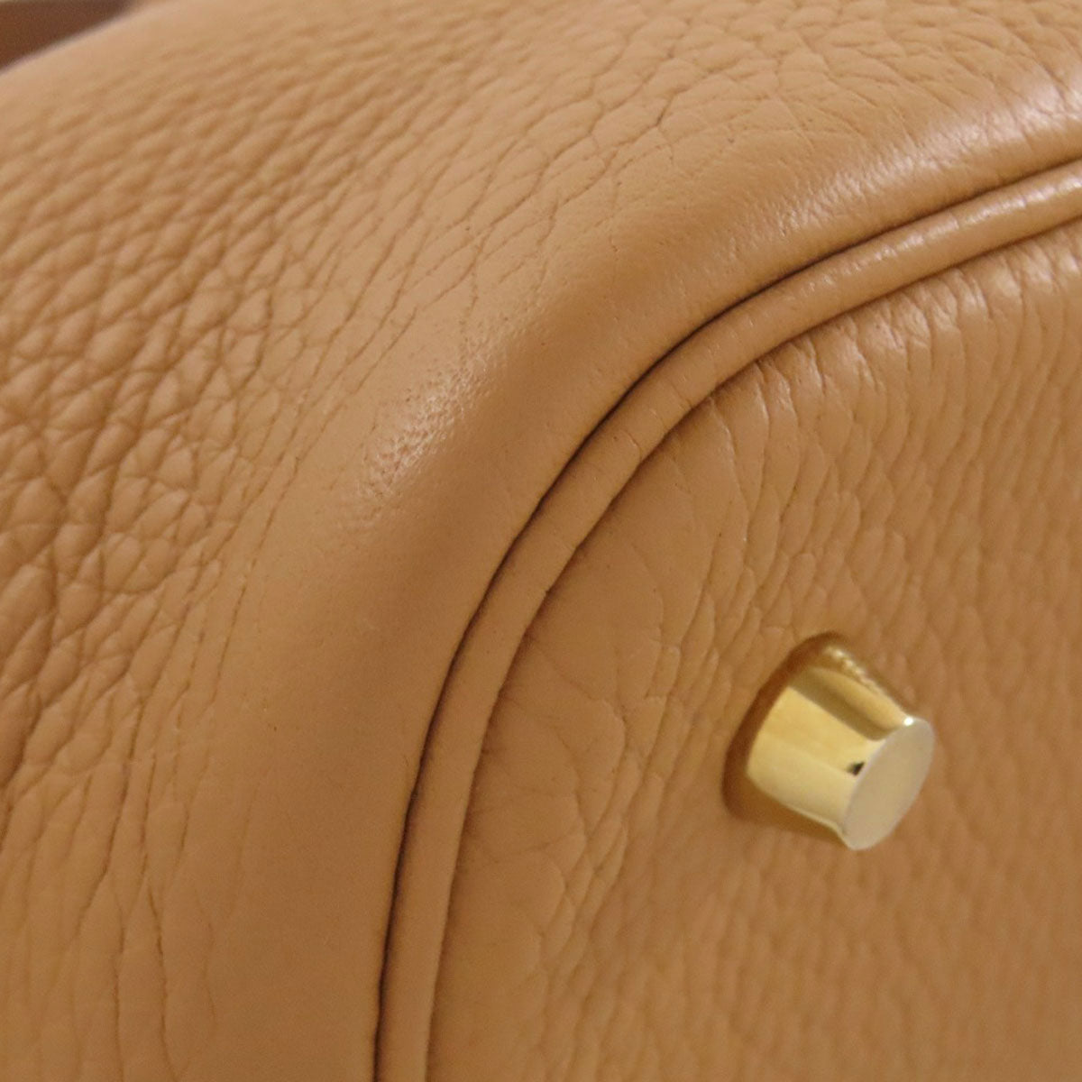 HERMES Picotin Lock MM GoldHardware Handbag Taurillon Clemence Ladies [Used]