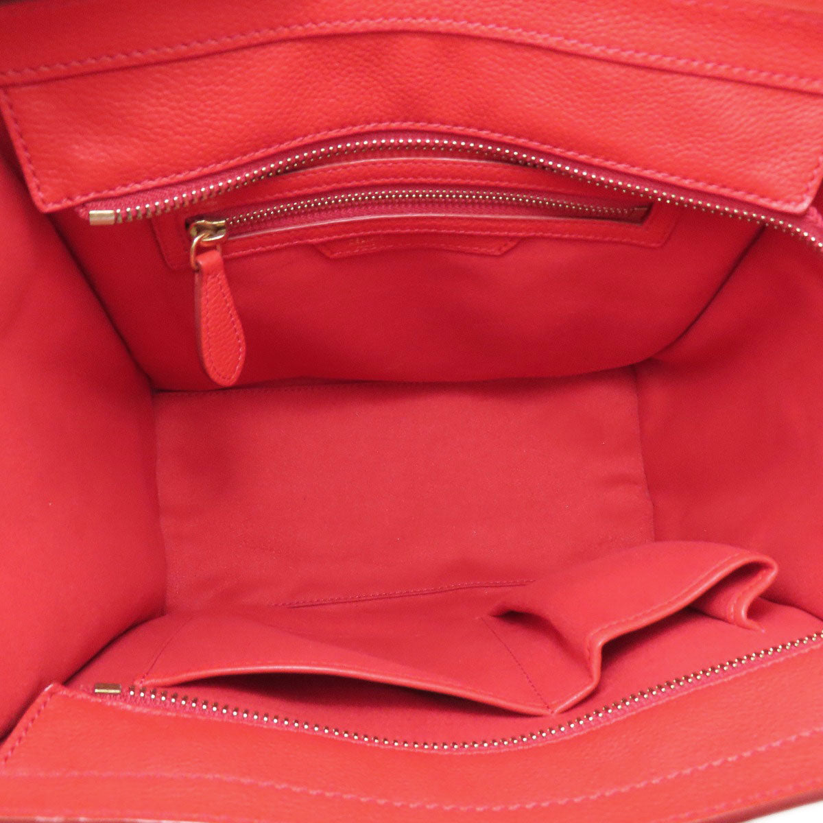 CELINE Luggage micro Handbag Leather Ladies [Used]