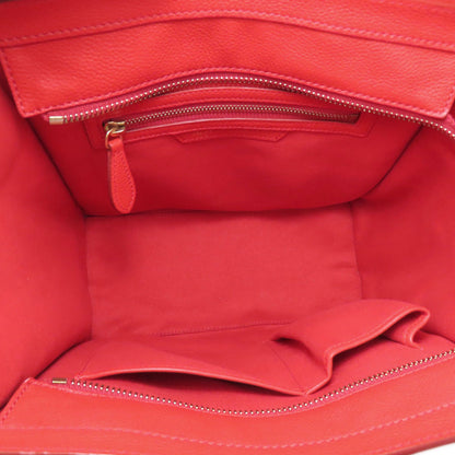 CELINE Luggage micro Handbag Leather Ladies [Used]