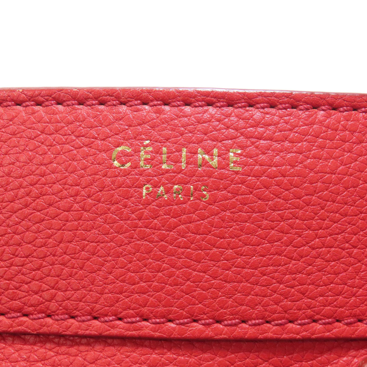 CELINE Luggage micro Handbag Leather Ladies [Used]