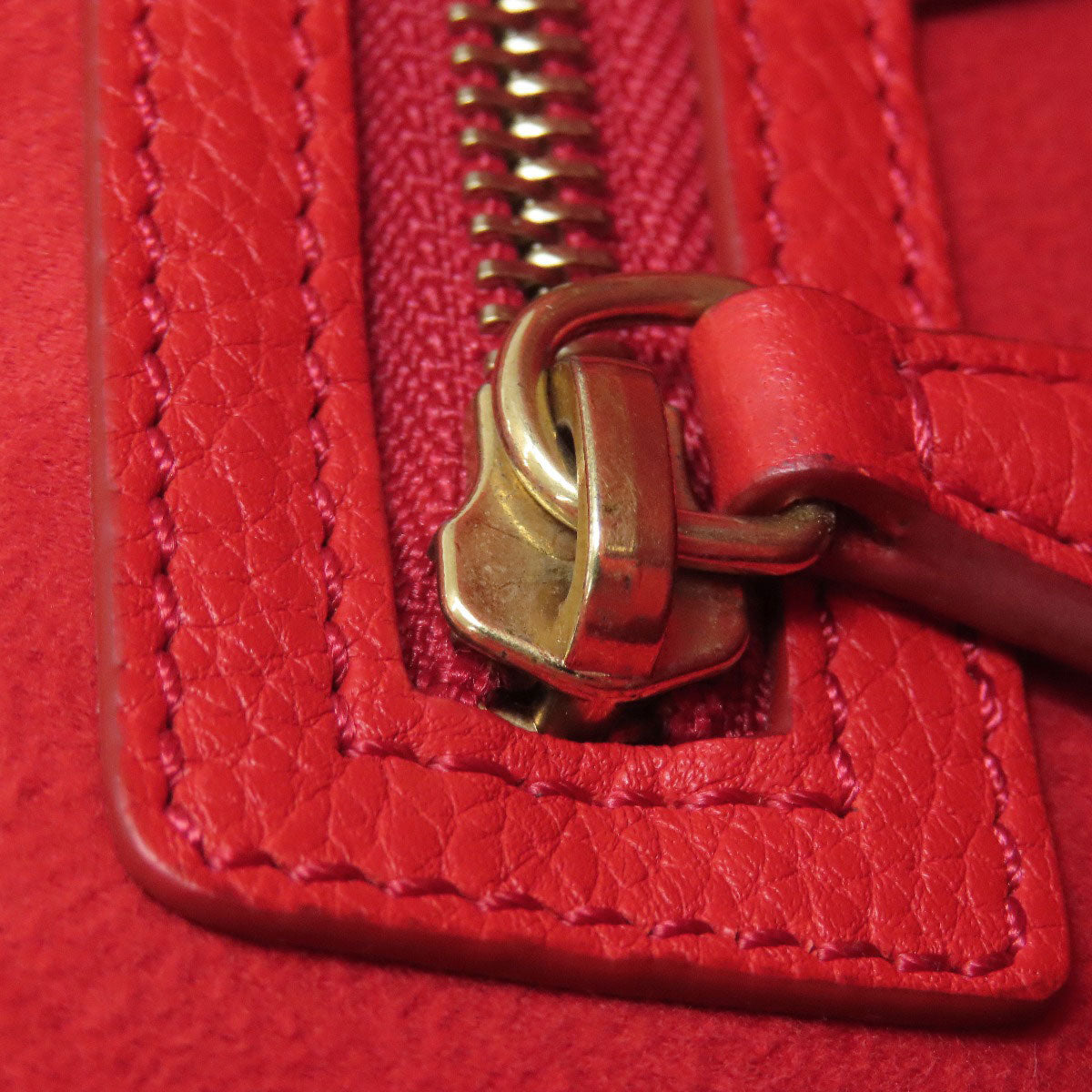 CELINE Luggage micro Handbag Leather Ladies [Used]