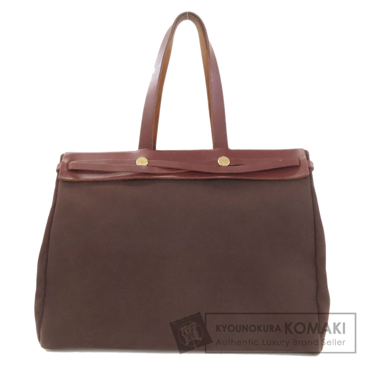 HERMES Airbag Cabas GoldHardware Tote Bag Towar Officche Ladies [Used]
