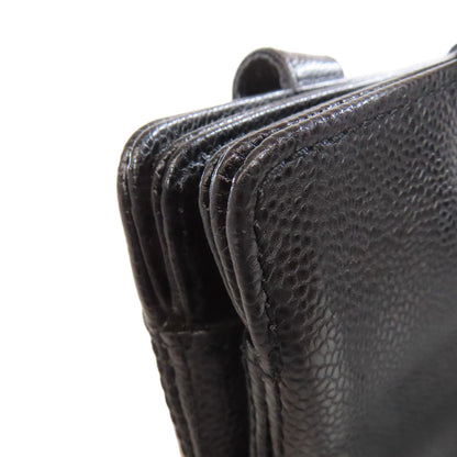 CHANEL COCO Mark Tote Bag Grained Calfskin Skin Ladies [Used]