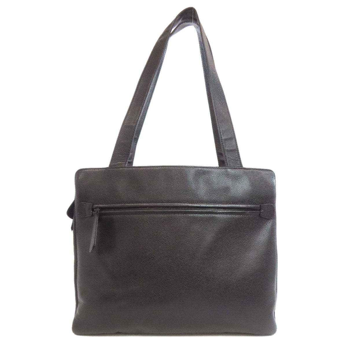 CHANEL COCO Mark Tote Bag Grained Calfskin Skin Ladies [Used]