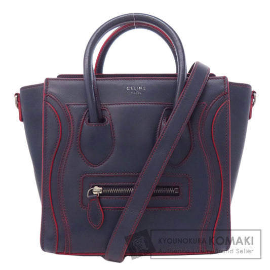 CELINE Luggage nano 2 WAY Handbag Calf Ladies [Used]
