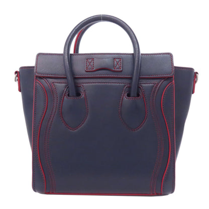 CELINE Luggage nano 2 WAY Handbag Calf Ladies [Used]