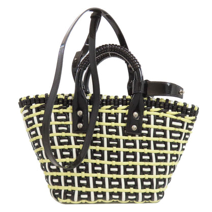 バレンシアガ 671342 ビストロXS 2WAY ハンドバッグ エナメル レディース 【中古】【BALENCIAGA】