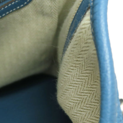 HERMES Garden Party PM Blue Jean SilverHardware Handbag Negonda Ladies [Used]