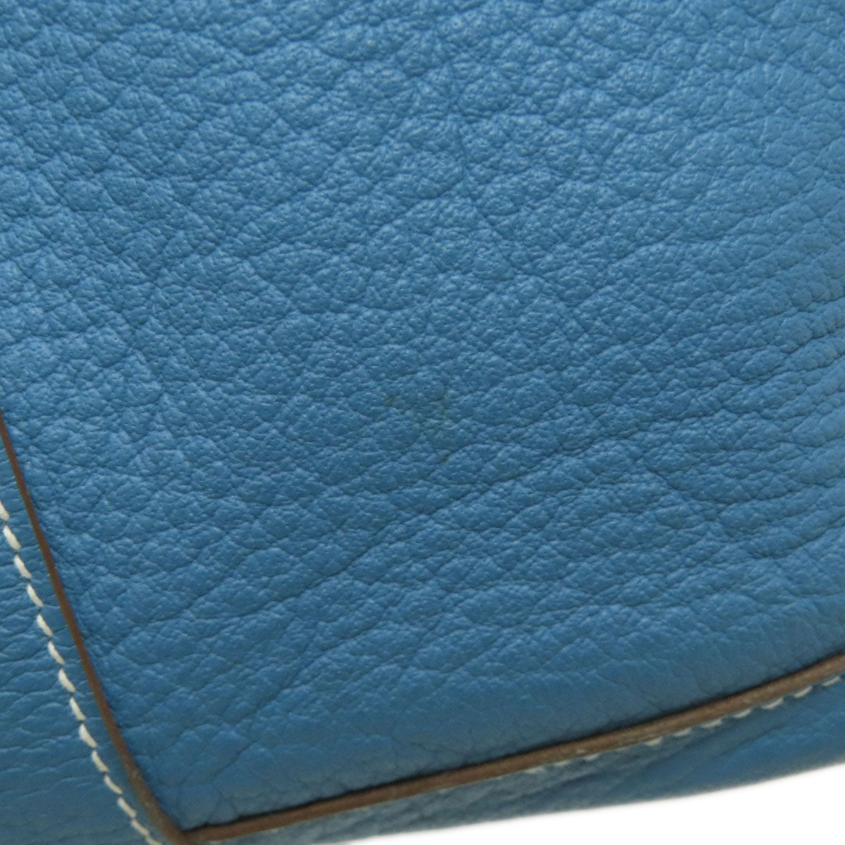 HERMES Garden Party PM Blue Jean SilverHardware Handbag Negonda Ladies [Used]