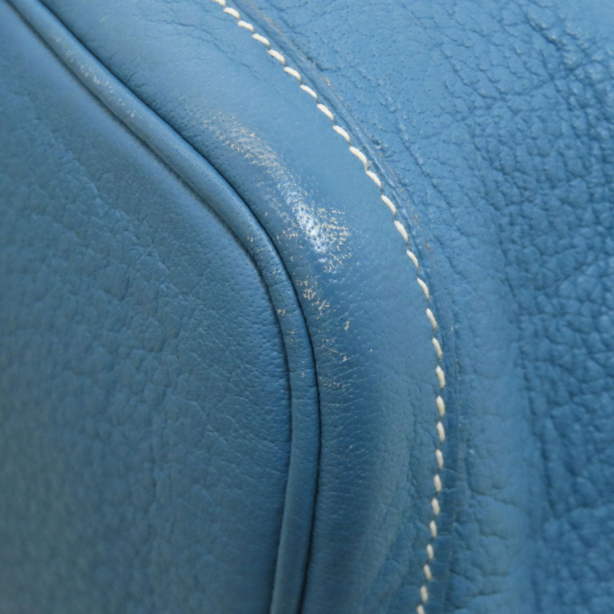 HERMES Garden Party PM Blue Jean SilverHardware Handbag Negonda Ladies [Used]