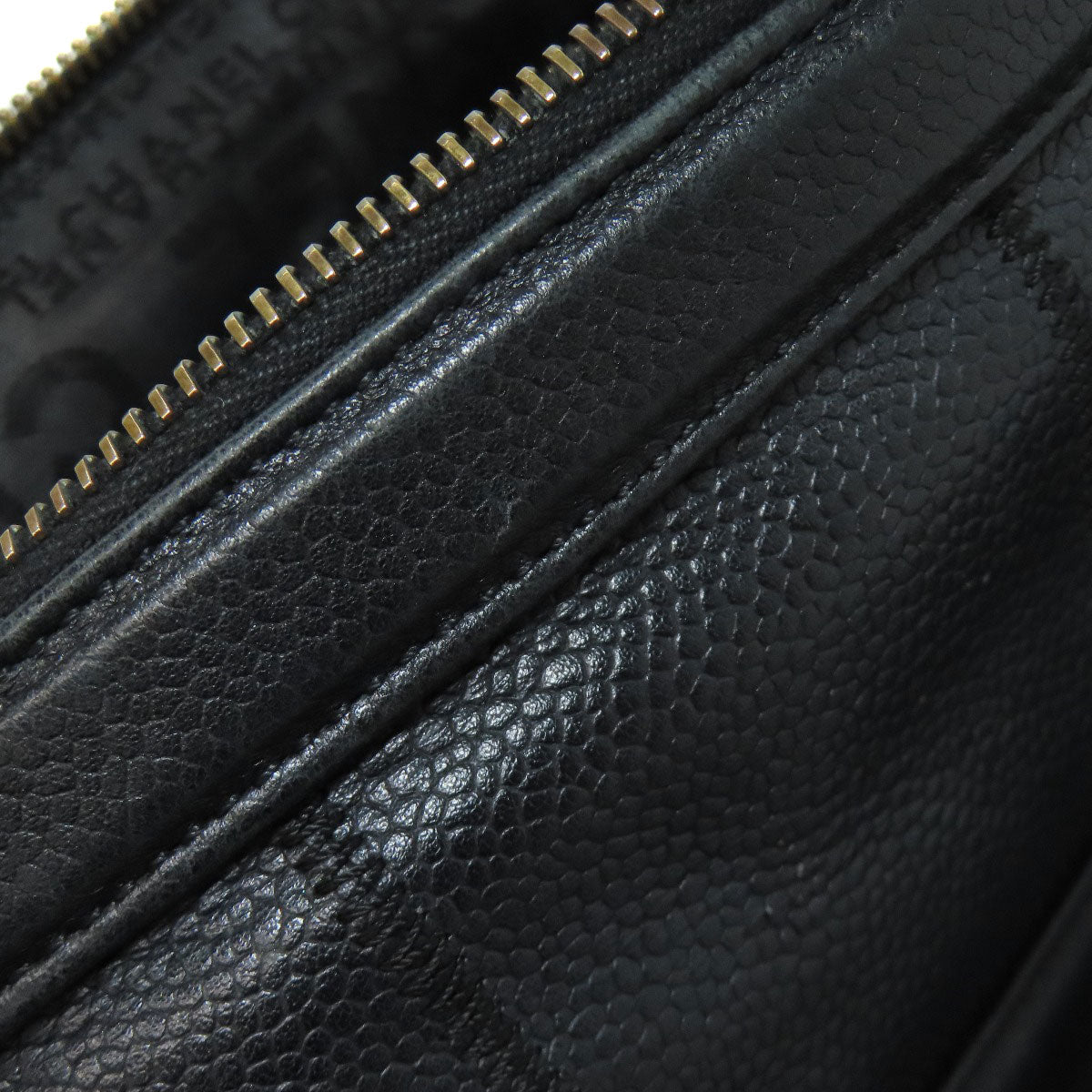 CHANEL Chocolate Bar SilverHardware 2WAY Boston bag Grained Calfskin Skin Ladies [Used]