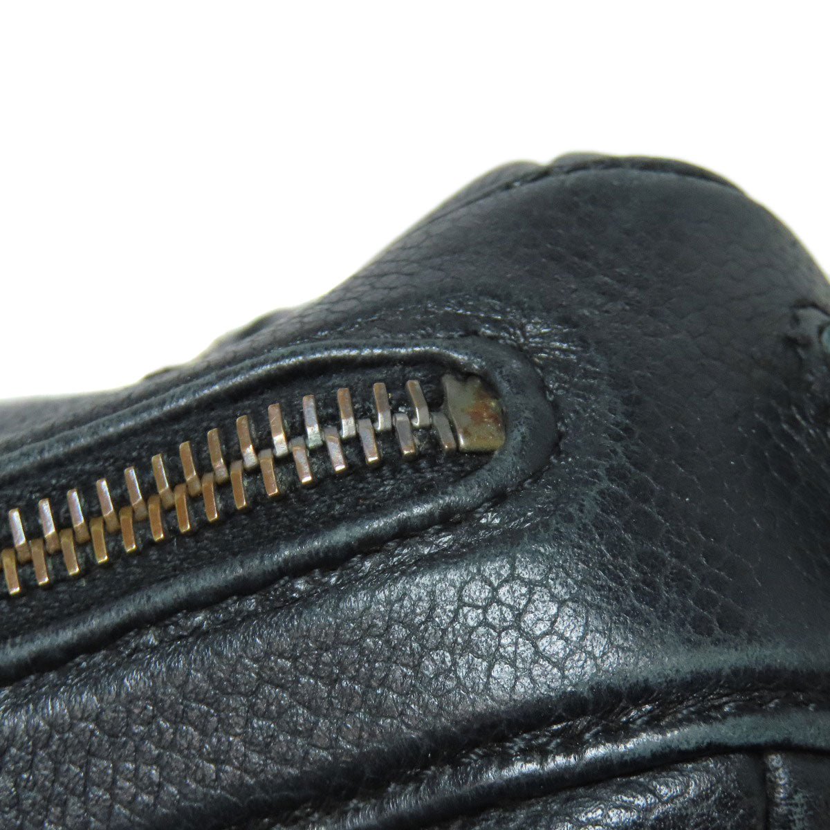 CHANEL Chocolate Bar SilverHardware 2WAY Boston bag Grained Calfskin Skin Ladies [Used]