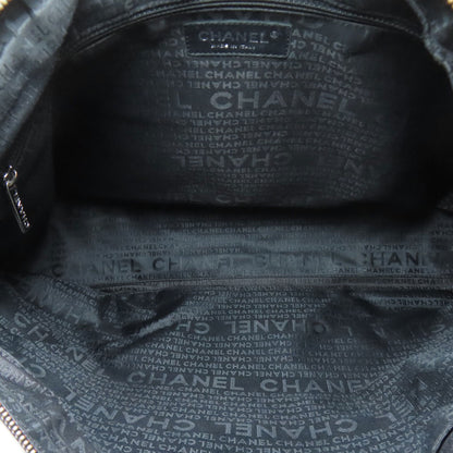 CHANEL Chocolate Bar SilverHardware 2WAY Boston bag Grained Calfskin Skin Ladies [Used]