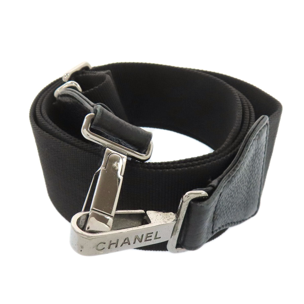 CHANEL Chocolate Bar SilverHardware 2WAY Boston bag Grained Calfskin Skin Ladies [Used]