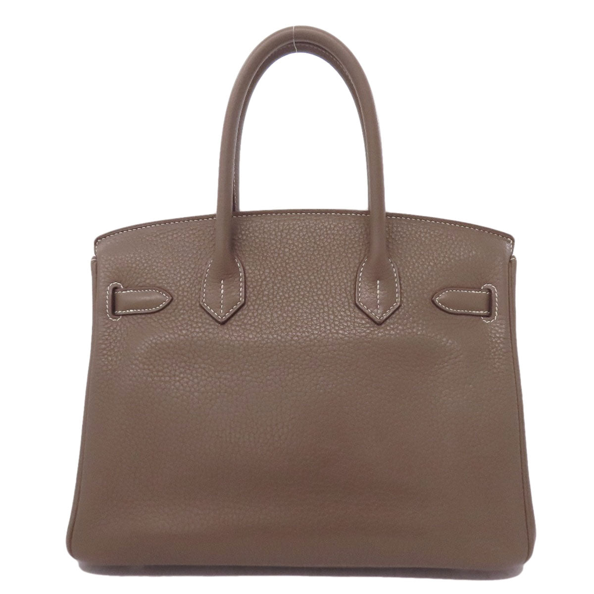 HERMES Birkin 30 Etoupe SilverHardware Handbag Taurillon Clemence Ladies [Used]
