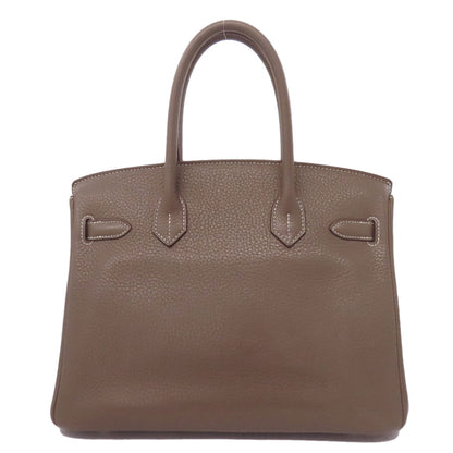 HERMES Birkin 30 Etoupe SilverHardware Handbag Taurillon Clemence Ladies [Used]