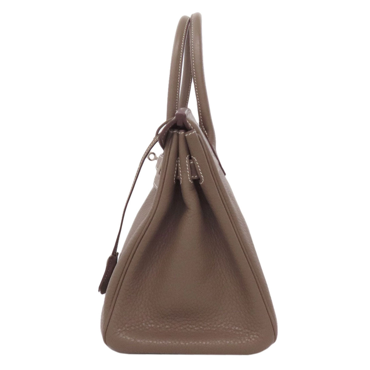 HERMES Birkin 30 Etoupe SilverHardware Handbag Taurillon Clemence Ladies [Used]