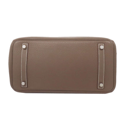 HERMES Birkin 30 Etoupe SilverHardware Handbag Taurillon Clemence Ladies [Used]