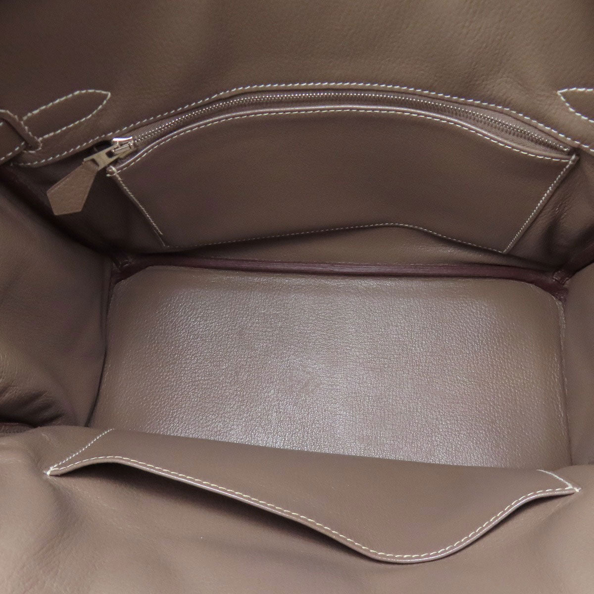 HERMES Birkin 30 Etoupe SilverHardware Handbag Taurillon Clemence Ladies [Used]