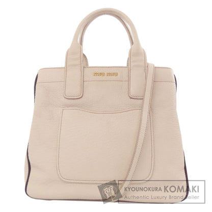 MIUMIU 2WAY Handbag Leather Ladies [Used]