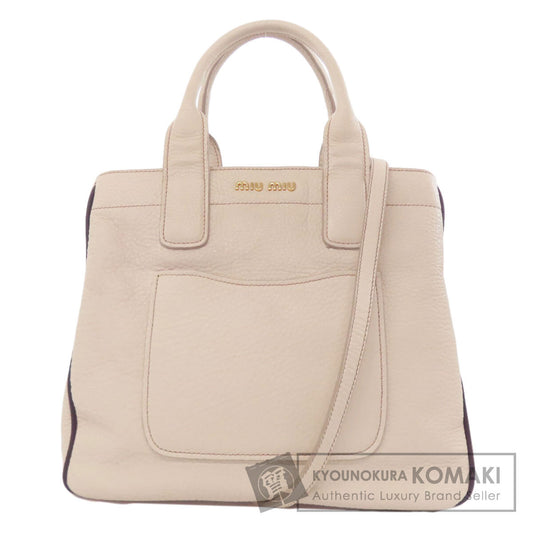 MIUMIU 2WAY Handbag Leather Ladies [Used]