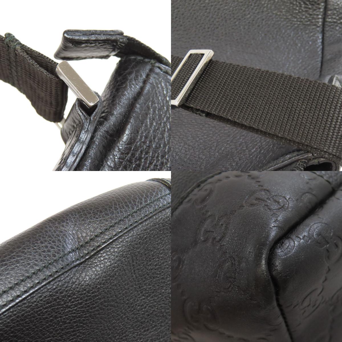 GUCCI 257301 GG Signature Guccissima Outlet Shoulder Bag Leather Ladies [Used]