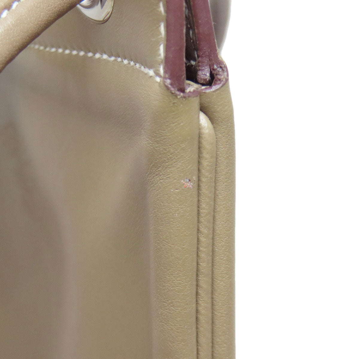 HERMES Sacqualine Etoupe SilverHardware Shoulder Bag Anyo Miro Ladies [Used]