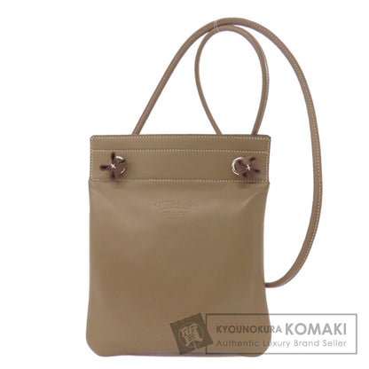 HERMES Sacqualine Etoupe SilverHardware Shoulder Bag Anyo Miro Ladies [Used]