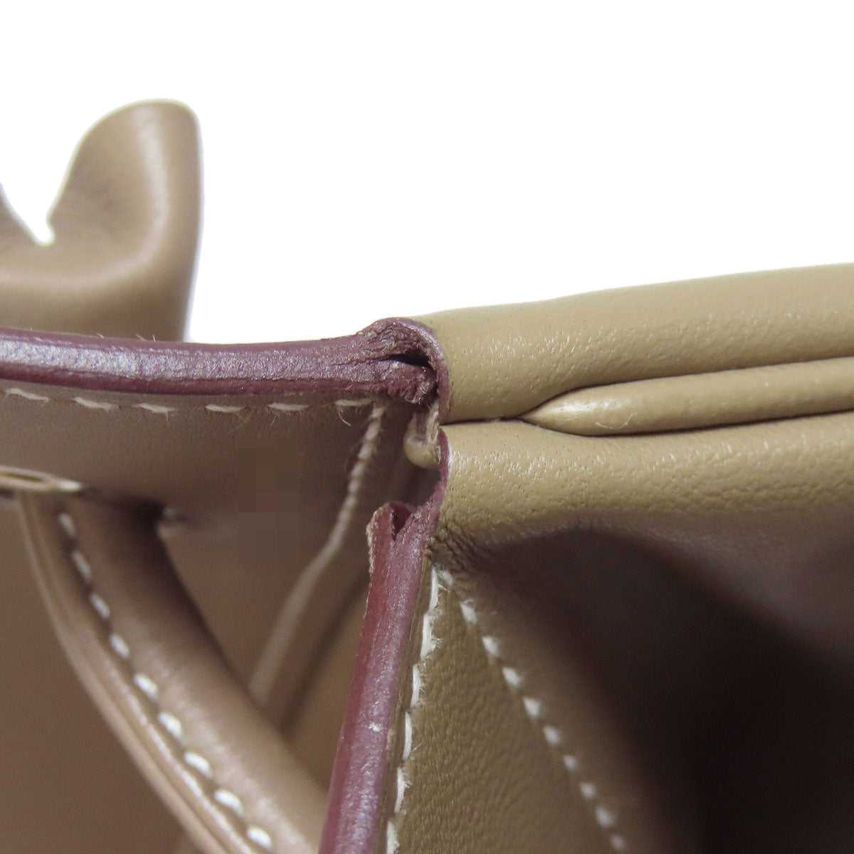 HERMES Sacqualine Etoupe SilverHardware Shoulder Bag Anyo Miro Ladies [Used]