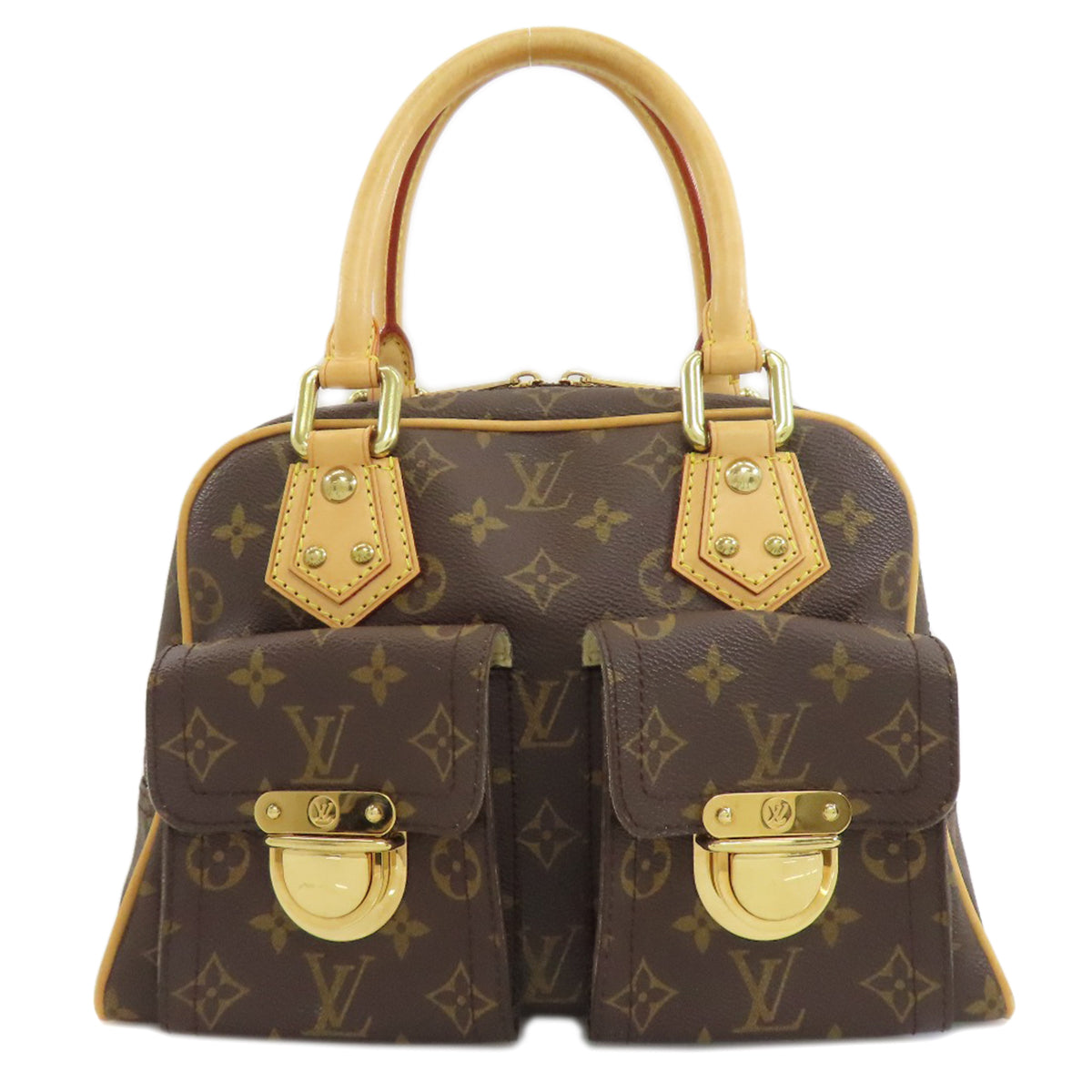 LOUIS VUITTON M40026 Manhattan PM Handbag Monogram canvas Ladies [Used]