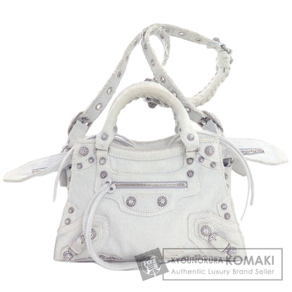 BALENCIAGA 70940 Neo Cagoule XS 2WAY Handbag Denim Ladies [Used]