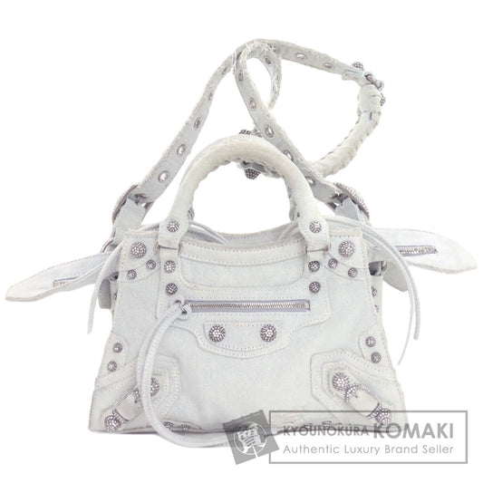 BALENCIAGA 70940 Neo Cagoule XS 2WAY Handbag Denim Ladies [Used]