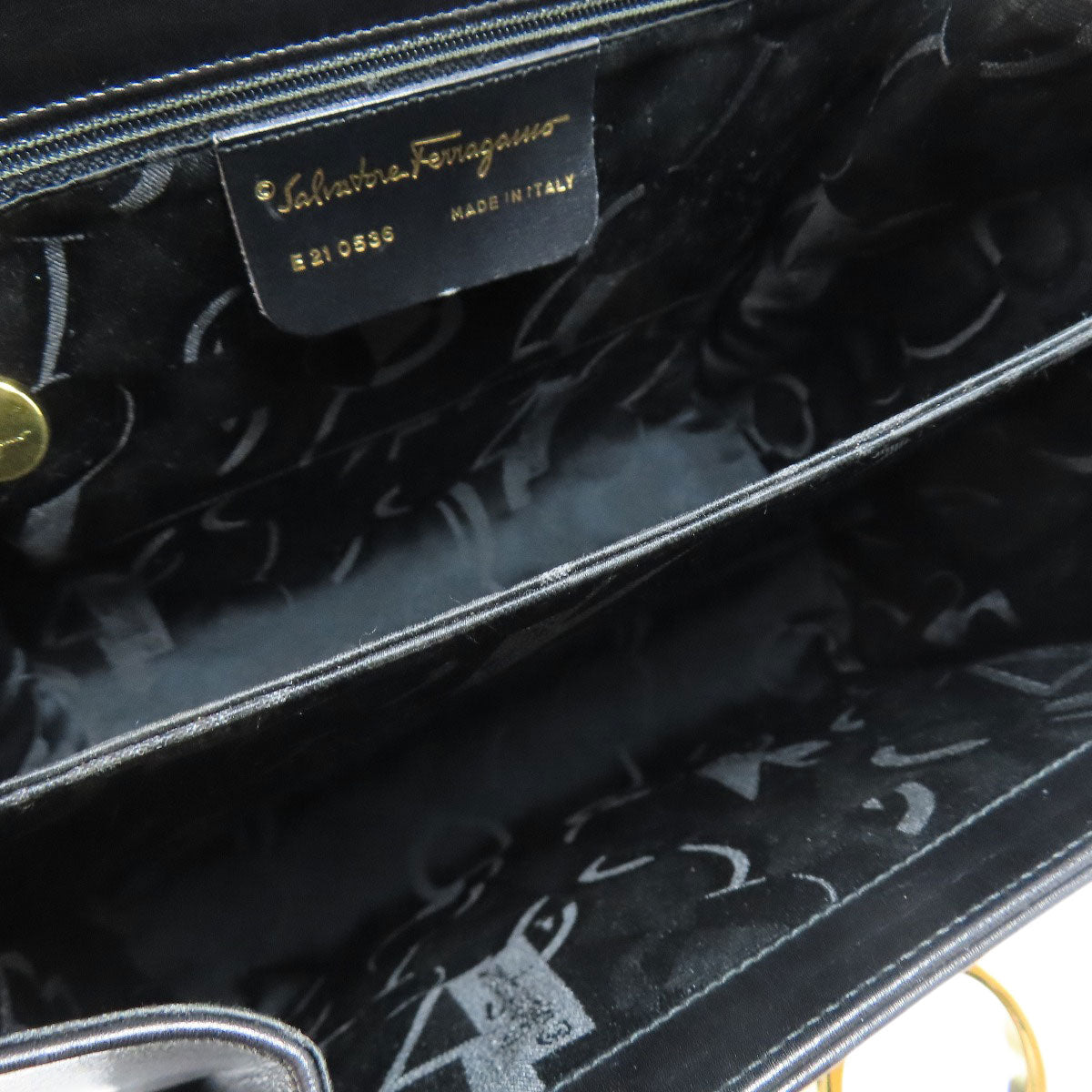 Salvatore Ferragamo GanciniHardware 2WAY Handbag Calf Ladies [Used]