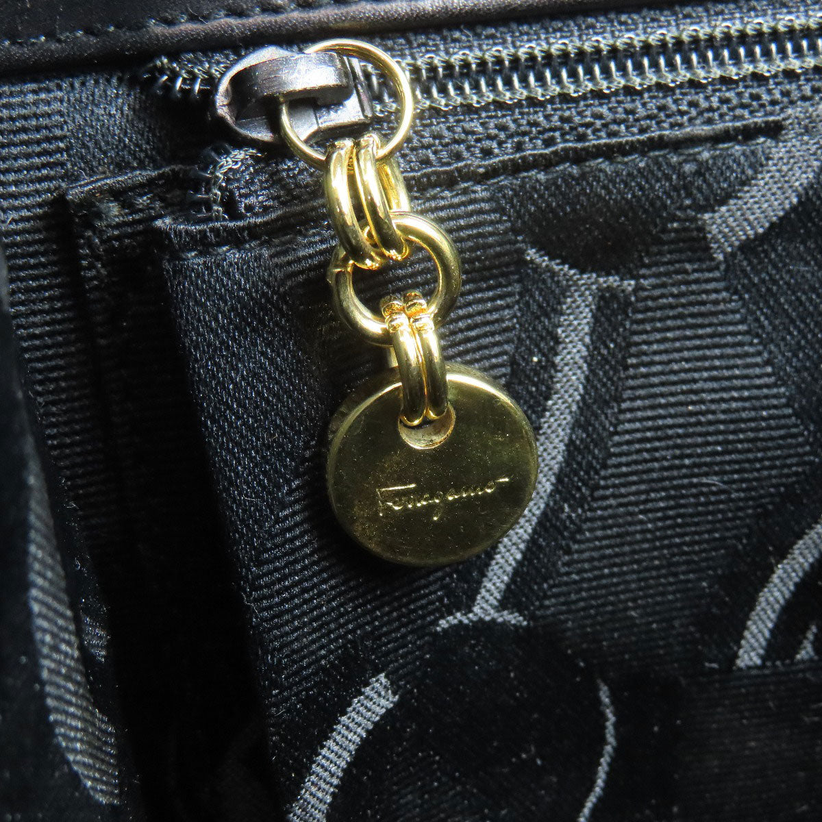 Salvatore Ferragamo GanciniHardware 2WAY Handbag Calf Ladies [Used]