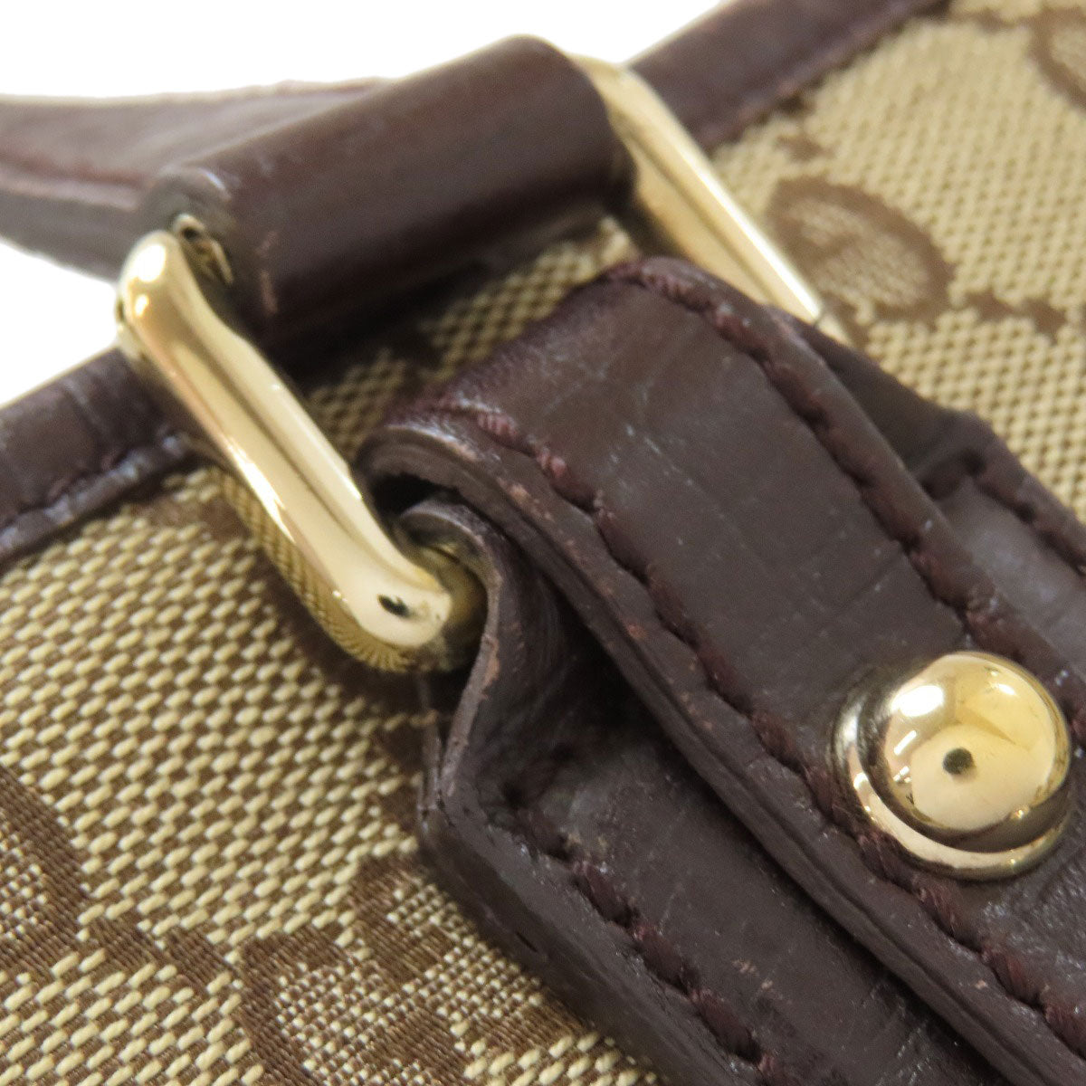 GUCCI 162899 GG Shelly line Tote Bag Canvas Ladies [Used]