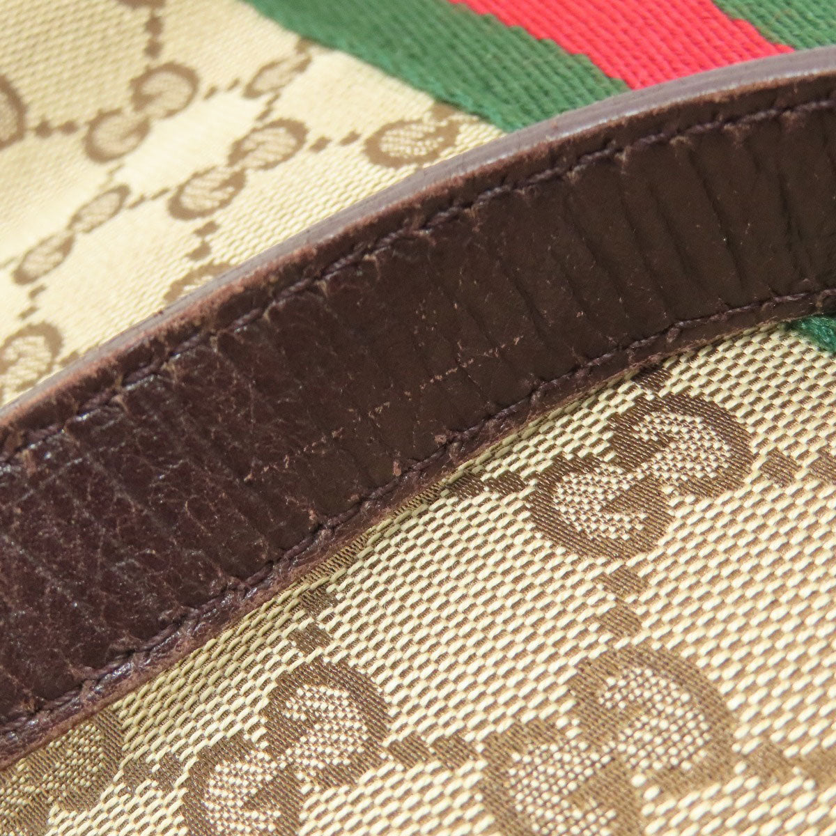 GUCCI 162899 GG Shelly line Tote Bag Canvas Ladies [Used]