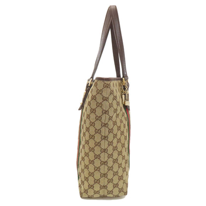 GUCCI 162899 GG Shelly line Tote Bag Canvas Ladies [Used]