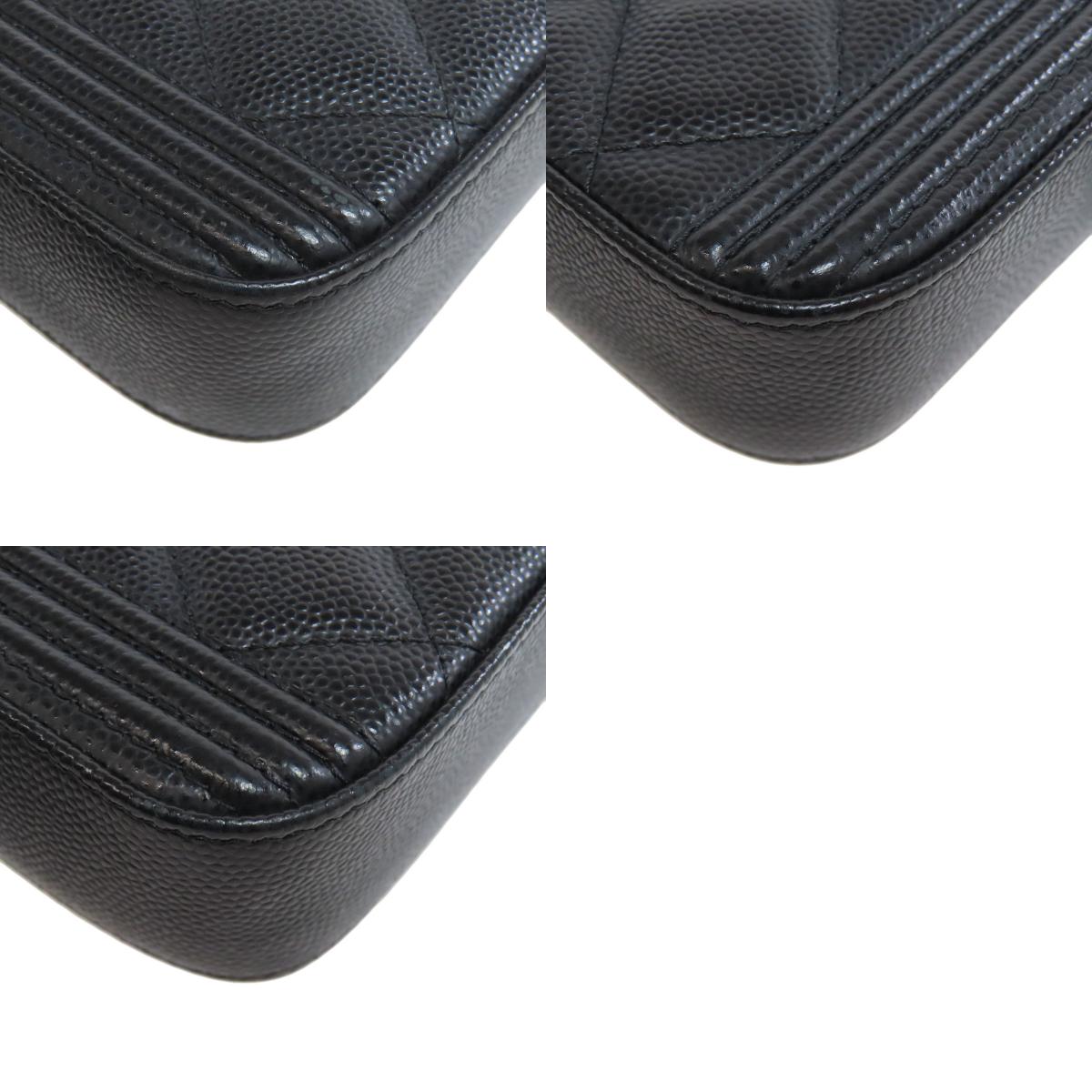 CHANEL Boy Chanel Chain Wallet, Matelasse Gold Hardware Long wallet (with coin pocket) Grained Calfskin Skin Ladies [Used]