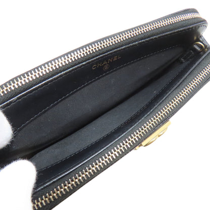 CHANEL Boy Chanel Chain Wallet, Matelasse Gold Hardware Long wallet (with coin pocket) Grained Calfskin Skin Ladies [Used]