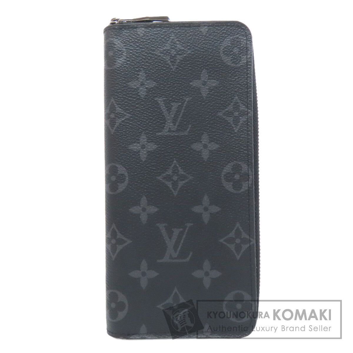 LOUIS VUITTON M62295 Zippy wallet ã» Vertical Long wallet (with coin pocket) Monogram Eclipse Ladies [Used]