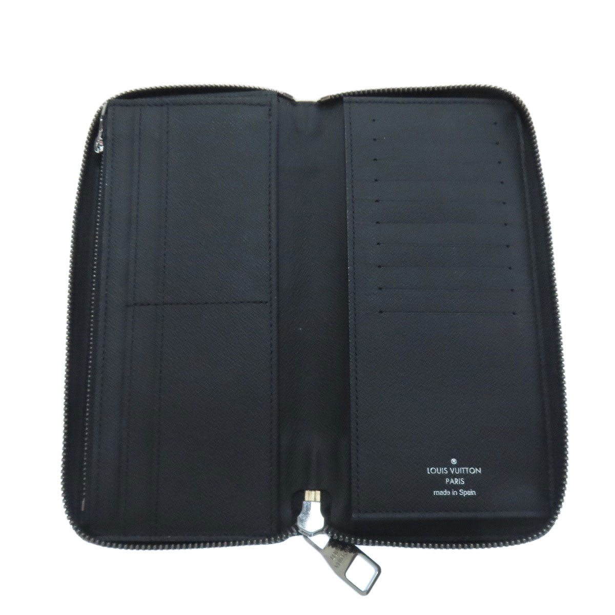 LOUIS VUITTON M62295 Zippy wallet ã» Vertical Long wallet (with coin pocket) Monogram Eclipse Ladies [Used]