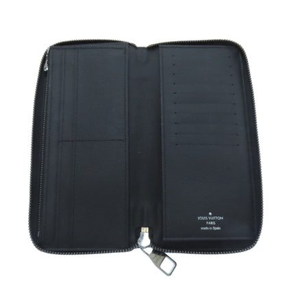 LOUIS VUITTON M62295 Zippy wallet ã» Vertical Long wallet (with coin pocket) Monogram Eclipse Ladies [Used]